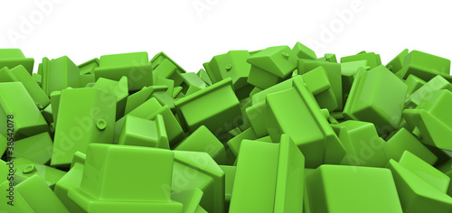 Photos Toy houses pile
