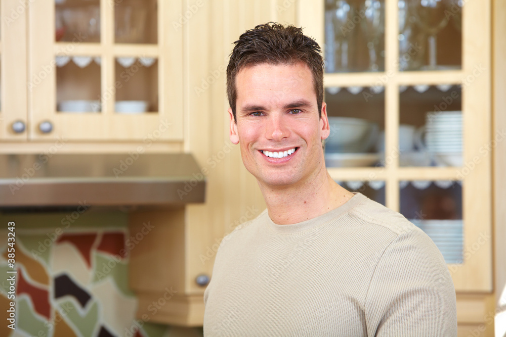 Fototapeta premium Young smiling man.