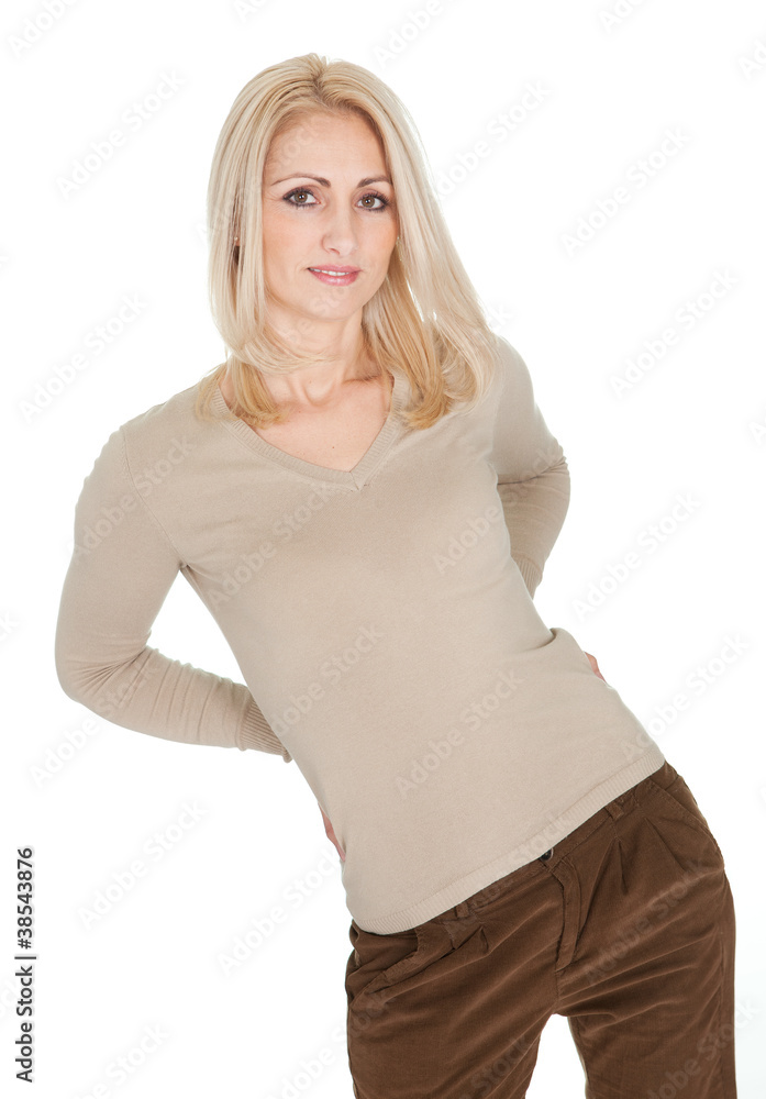 Portrait of beautiful woman in casual clothes Portrait of beautiful woman in casual clothes