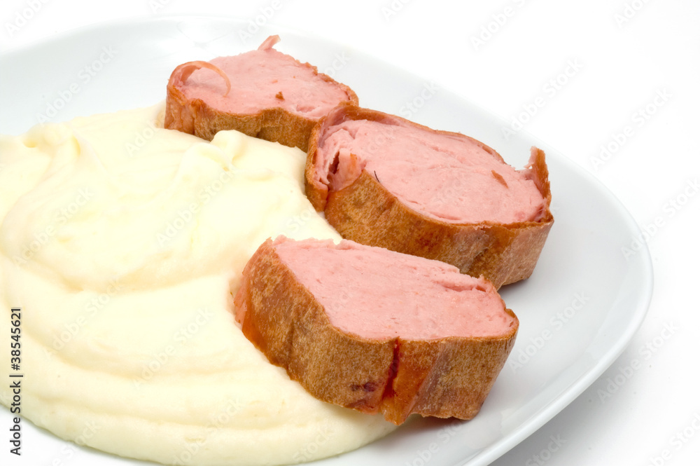 Frischer Leberkäse