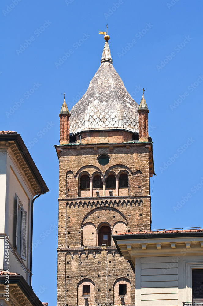 St. Pietro Belltower Cathedral. Bologna. Emilia-Romagna. Italy.