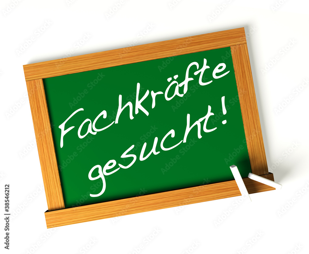 Obraz premium Fachkräfte gesucht! Button, Icon