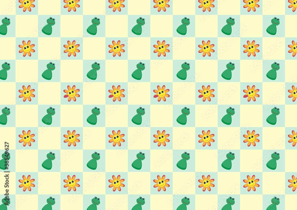 pattern with cute toys. pattern with cute toys.