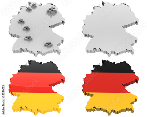 Four view map  germany