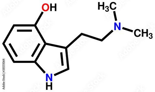 Psilocin, a hallucinogen found in mashrooms