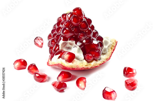 Pomegranate with grains photo