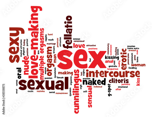 "SEX" Tag Cloud (erotic passion sexual love making sexy sensual)