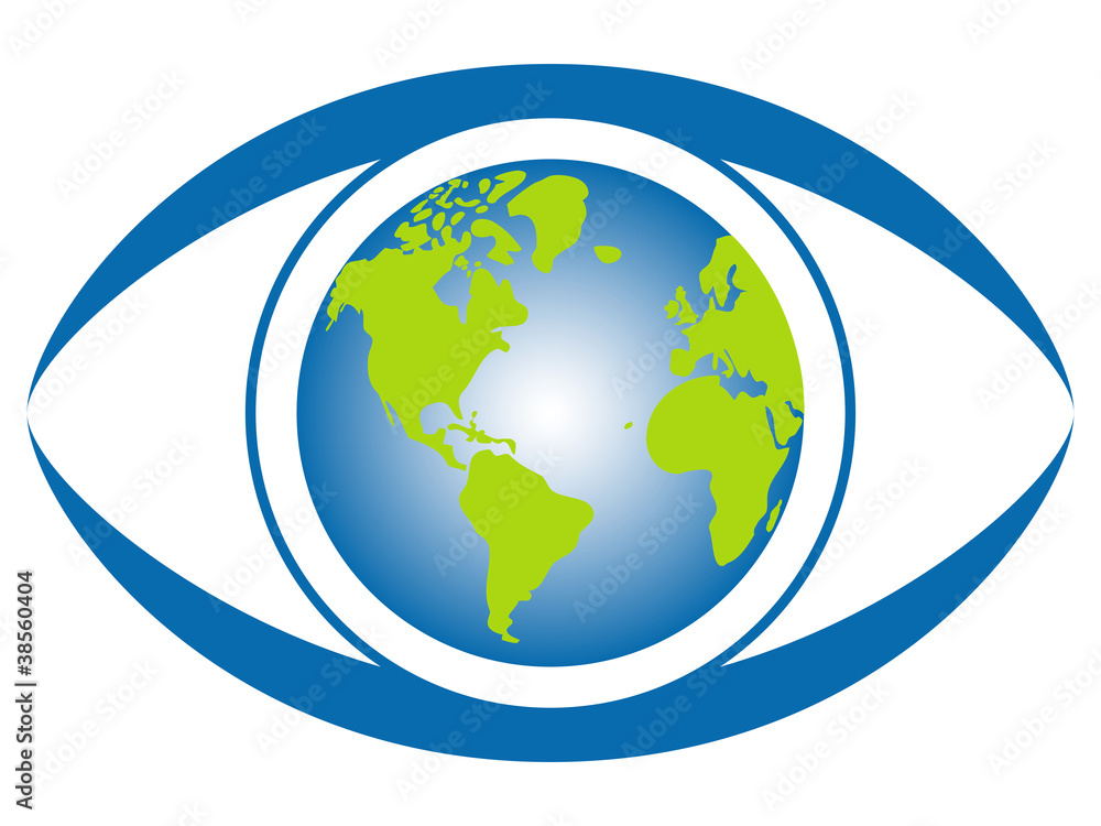 World eye vector. World eye vector.