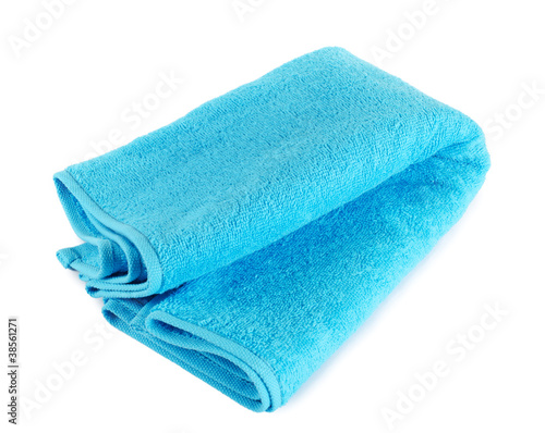 The colour towel isolated on white