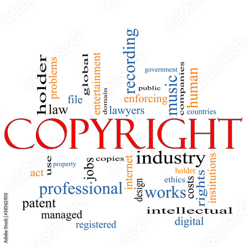 Copyright word cloud concept #38562450