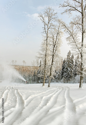 Ski trace. © Ludmila Smite
