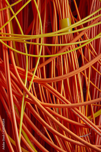 Optical patch cords in the data center photo