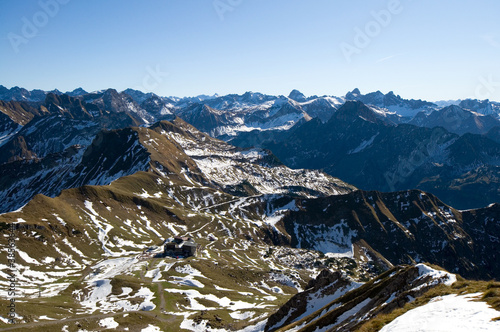 Blick vom Nebelhorn - Allg  uer Alpen - Deutschland