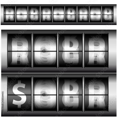 Fast Spinning Numbers Blur Effect Gauge