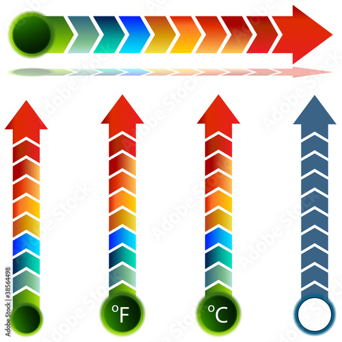 Thermometer Temperature Arrow Set