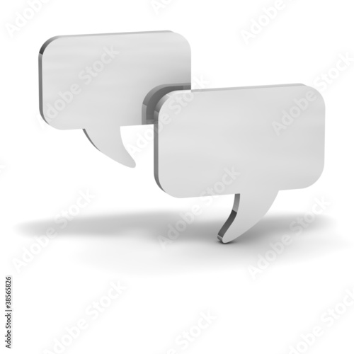 DIALOG Sprechblasen Weiss