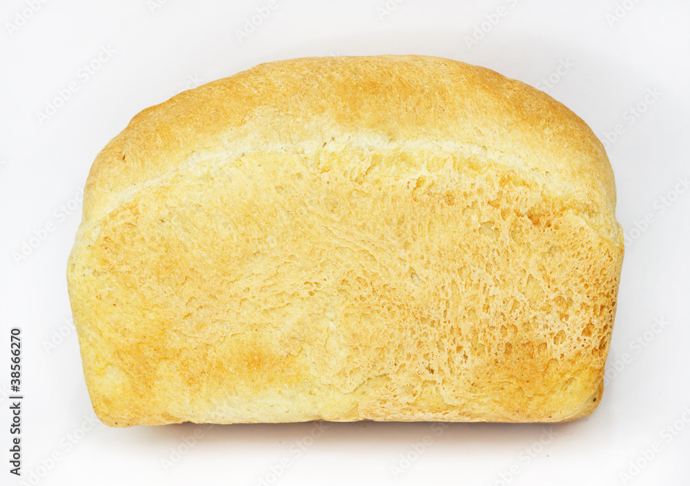 Bread isolated over white background