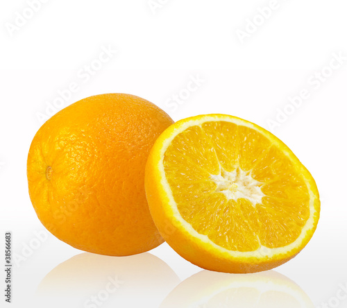 Fresh orange sliced