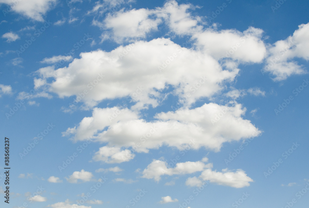 Fototapeta premium Beautiful summer clouds - blue sky