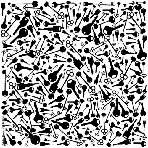 vector background with many keys