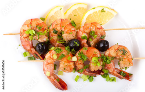 Barbecue with Tiger Prawns