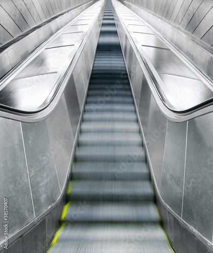 Empty escalators © Pink Badger