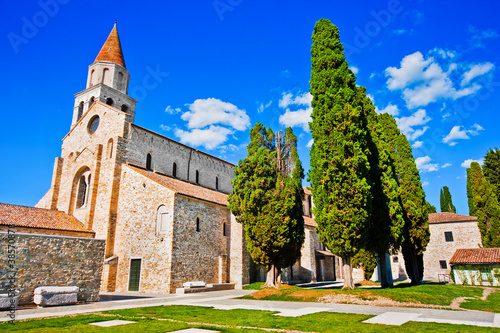 Famous Basilica di Santa Maria Assunta in Aquileia, Italy