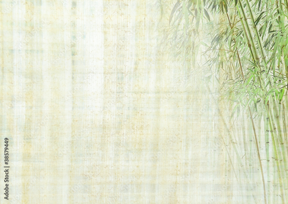 Fototapeta Chiński tło z bambusową teksturą