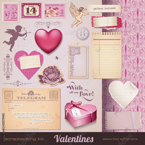 scrapbooking kit: Valentines