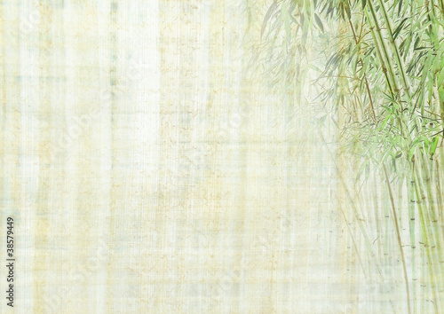 Chinese background with bamboo texture