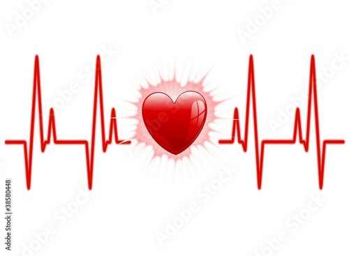Amore Cuore Elettrocardiogramma-Love Heart Electrocardiogram