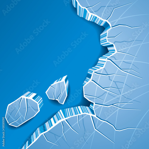 Cracked Ice Background