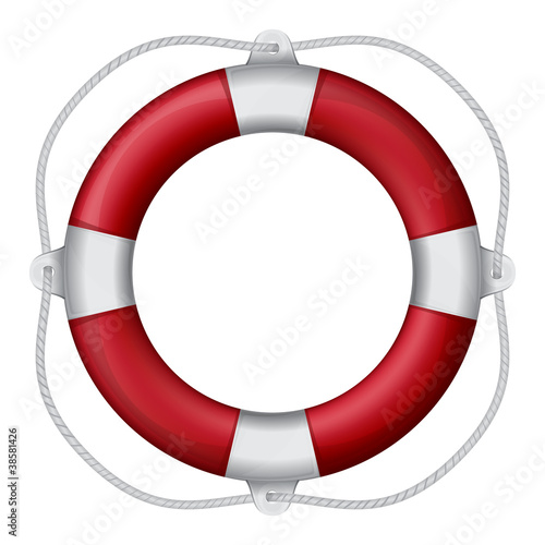 Red lifebuoy