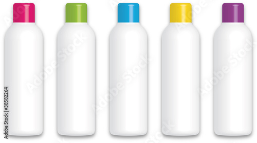 Shampoo Duschbad Flaschen Muster Sample