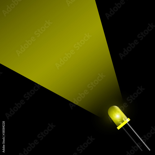 fascio led giallo