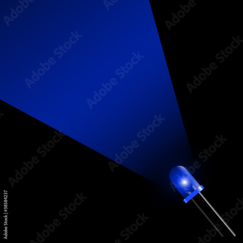 fascio led blu