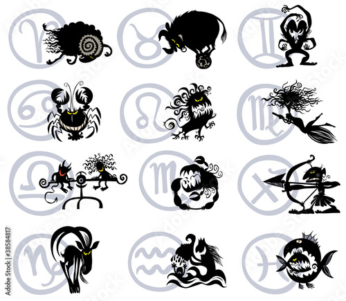 Zodiac Silhouettes.