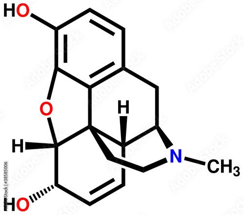 Morphine structural formula