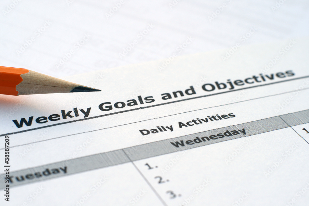 Obraz premium Goals and objectives