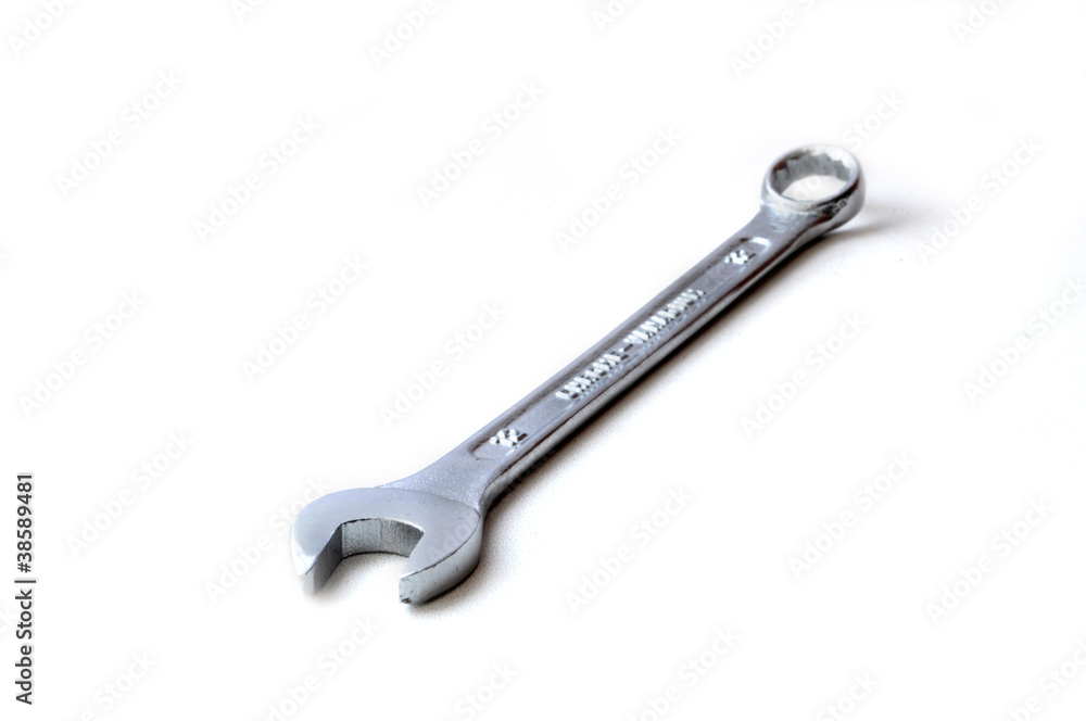 Stainless Steel Wrench close up Stainless Steel Wrench close up