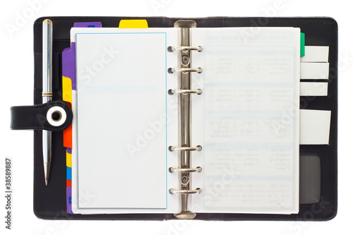 Wallpaper Mural Personal black organizer with pen. Torontodigital.ca