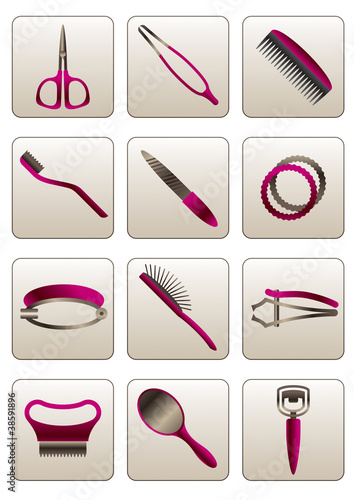 Hair and skin beauty cosmetic accessories