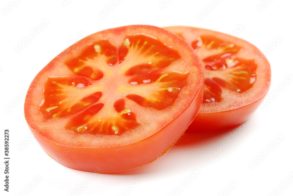 Zwei Scheiben Tomate