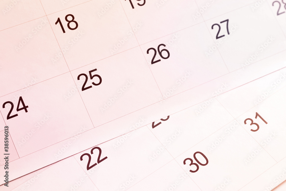Calendar pages Calendar pages