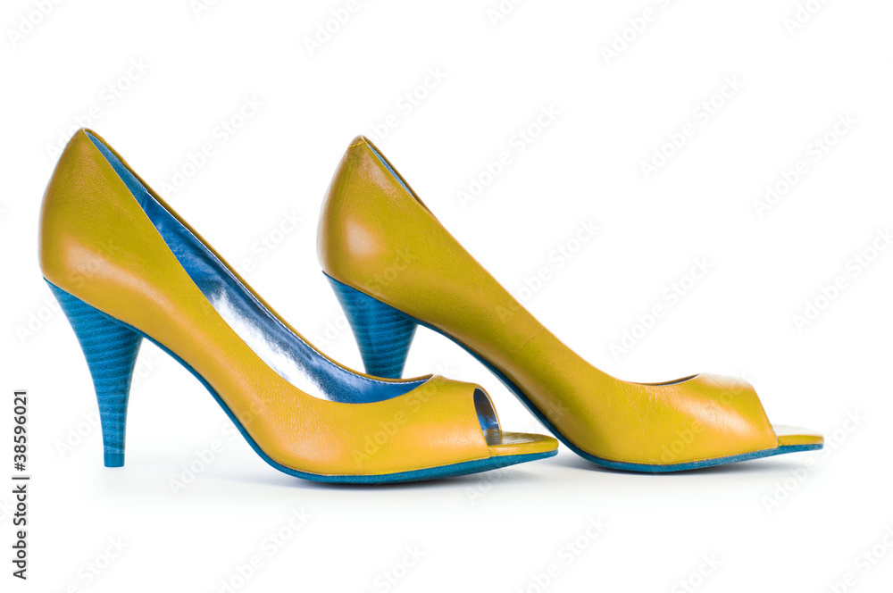 Female shoes in fashion concept Female shoes in fashion concept