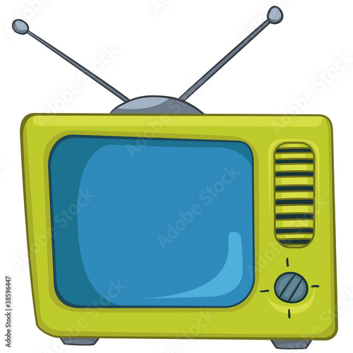 Cartoon Appliences Old TV