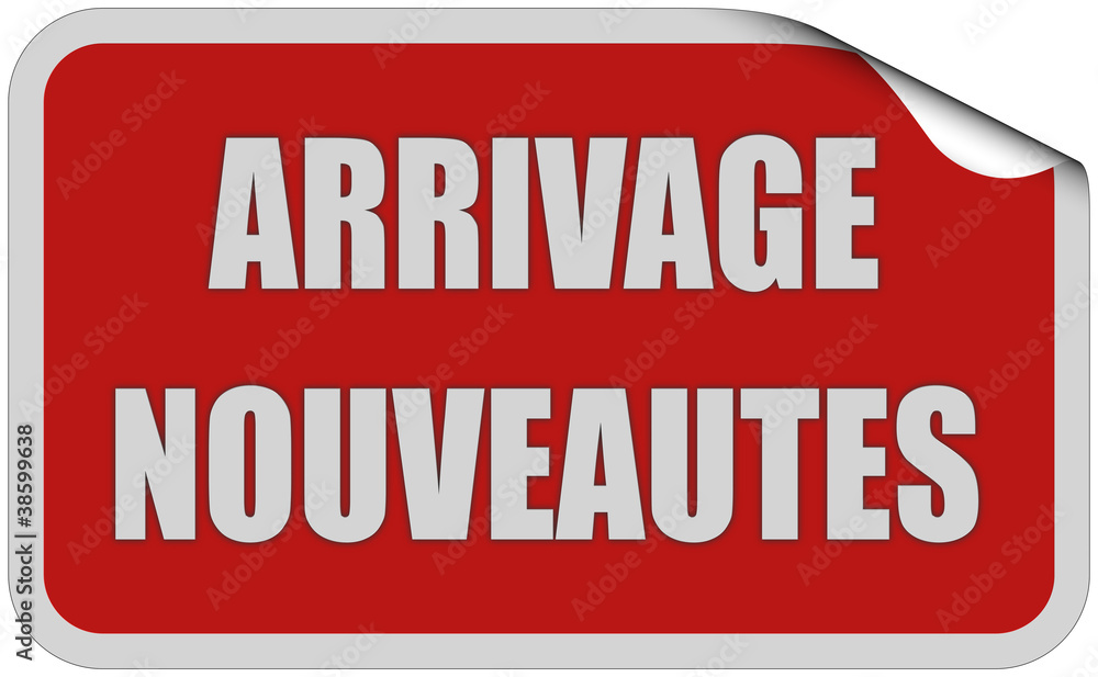 Sticker rot eckig curl oben ARRIVAGE NOUVEAUTES Sticker rot eckig curl oben ARRIVAGE NOUVEAUTES