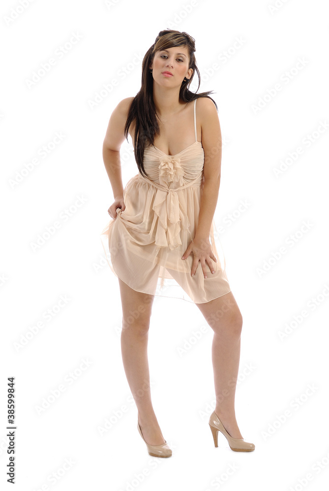 robe légère couleur chair 4 Stock Photo | Adobe Stock