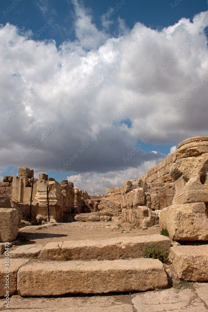Ancient Jerash. Ruins of the Greco-Roman city of Gera at Jordan