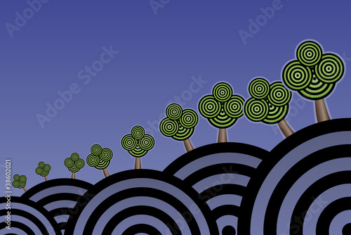 Avenue of trees
